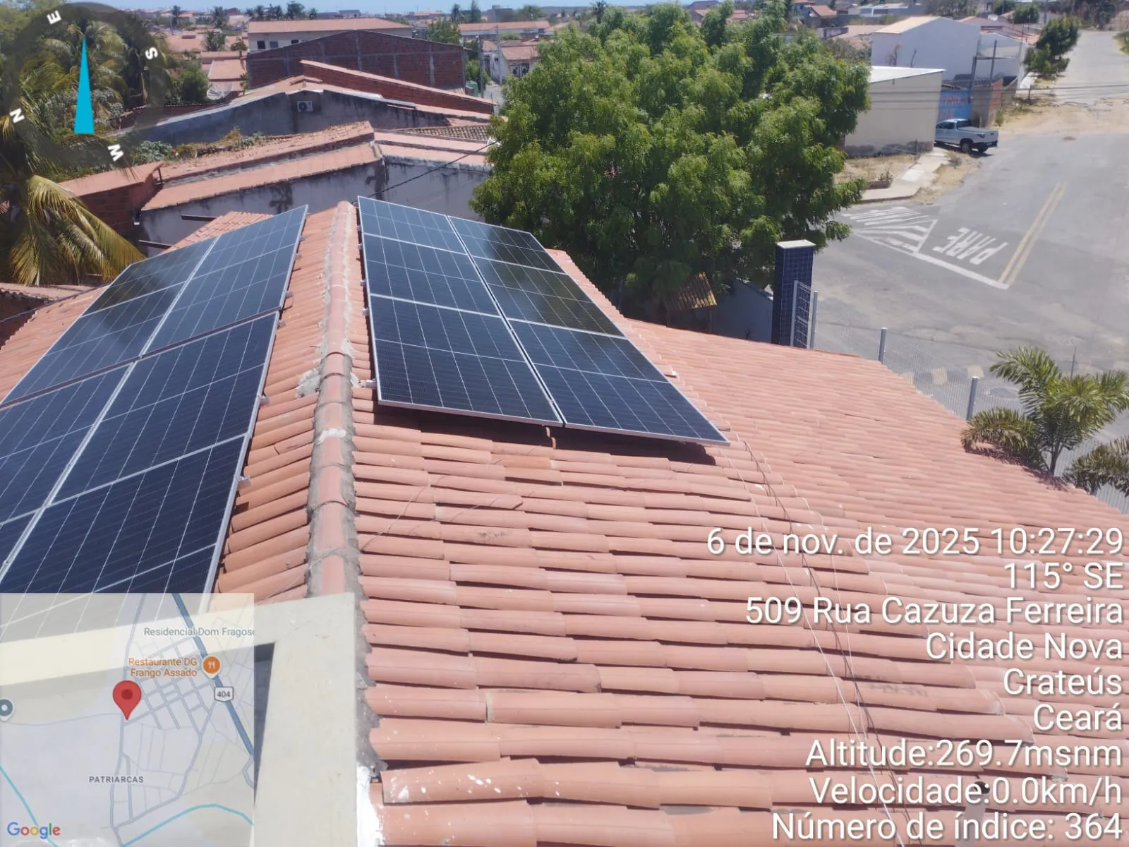 CEI Raimunda Gomes de Azevedo – instalação das placas fotovoltaicas, Crateús – CE