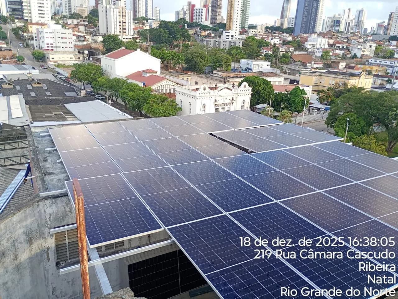 JUCERN – sistema fotovoltaico na sede da Junta Comercial do RN