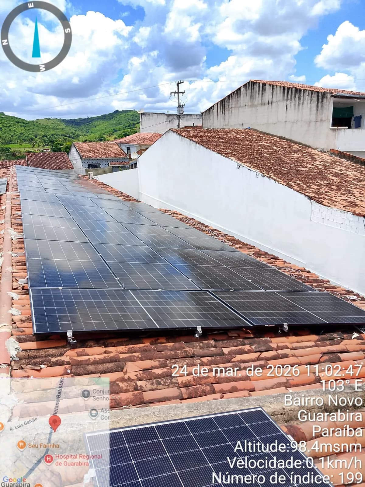 E.M Dom Hélder – sistema fotovoltaico finalizado